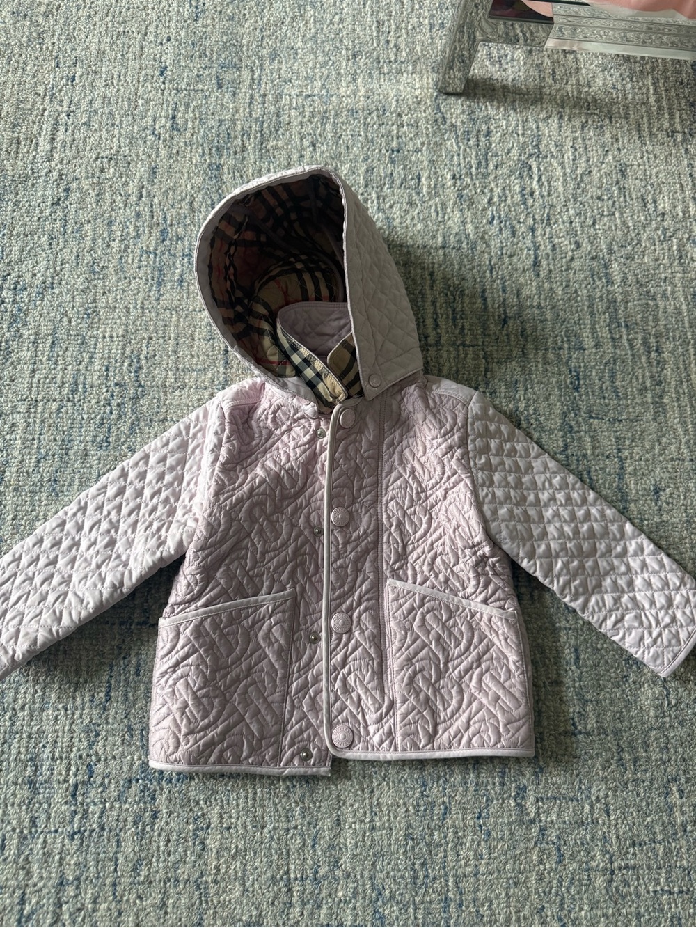 Girls Burberry quilted jacket size 2T